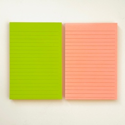کاغذ یادداشت چسب دار رنگی خطی 100 برگ سایز  10.14.5