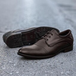 کفش رسمی مردانه رنگ قهوه ای تیره