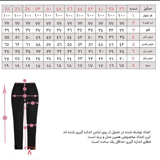 شلوار زنانه راسته جنس کرپ گاباردین ترک و مرویجت 