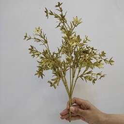 گل مصنوعی بوته طلایی 