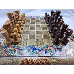 صفحه شطرنج  خاتم با مهره 
