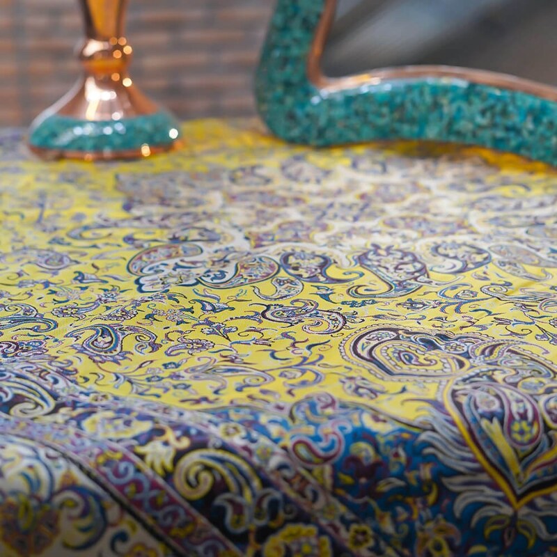 رومیزی ترمه یک در یک طرح مهستان برند حسینی (تنوع رنگ)