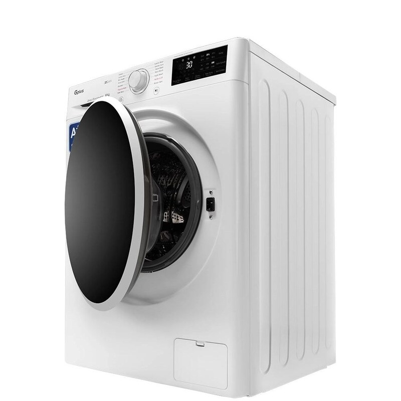 ماشین لباسشویی جی پلاس 8 کیلویی،10سال ضمانت،در دو رنگ نقره ای و سفید ،کدفروش293