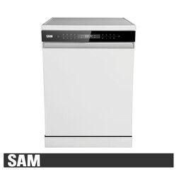 ظرفشویی سام 15 نفره نقره ای و سفید ،کدفروش394
