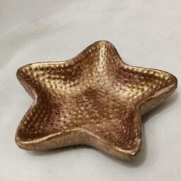 ظرف کوچک به شکل ستاره ی دریایی مناسب برای اجیل خوری و ظرف جواهر