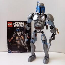 لگو سری جنگ ستارگان مندلورین Star Wars lego مدل Jango Fett کد 75107

