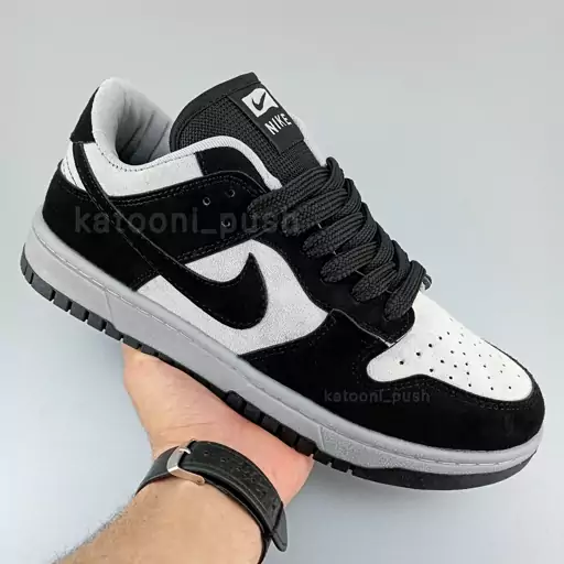 کفش جردن نایک Nike SB رنگ مشکی طوسی سایز41 تا 44 ( کفش جردن - کتونی جردن - نایک جردن- کفش نایک جردن - nike jordan 1 ) 