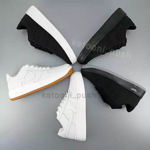 کتونی اسپرت مردانه نایک ایر فورس وان Nike Air Force 1 رنگ مشکی سفید ( Nike AirFore 1 - نایک ایرفورس 1 - کفش ایر فورس )