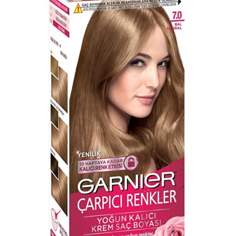 کیت رنگ مو گارنیر سری carpici Renkler شماره 7.0 رنگ کاراملی تیره