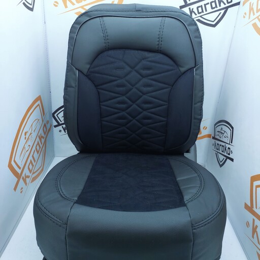 روکش صندلی اتومبیل چرم پارچه طرح رویال مناسب انواع ماشین های 131کوییک ساینا پراید