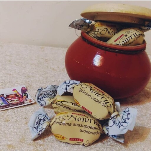 شکلات نوروز  هاسار اصل محصول ترکمنستان بسته یک کیلوگرمی (1000گرمی)