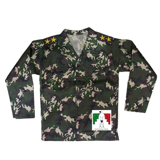 لباس استتار سبز لجنی نوجوان چریکی پلنگی لباس بچگانه نظامی ارتشی سربازی