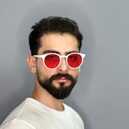 ارسال رایگان عینک آفتابی مردانه اورجینال سفید برند جنتل مانستر گرد یووی400