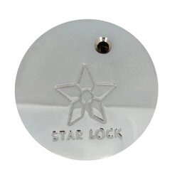 قفل کتابی ستاره (STAR LOCK) مدل 80، پشت بسته، ضد دریل، ضد اسید 