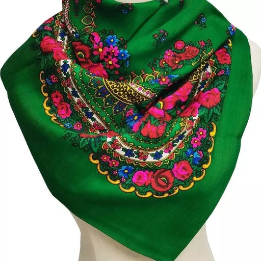 مینی اسکارف ترکمن (روسری ترکمن ، روسری سنتی، روسری قواره  70 ،  روسری گل گلی، مینی اسکارف سنتی، مینی اسکارف وارداتی )