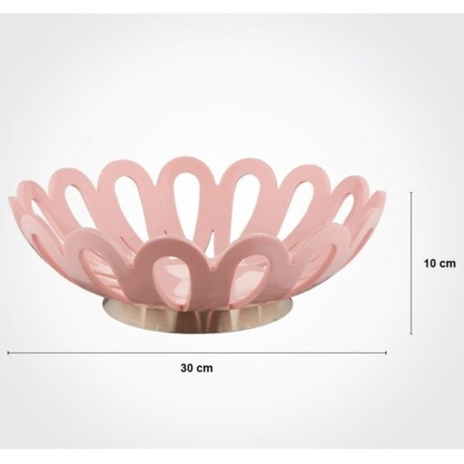 سبد میوه متوسط پایه استیل لیمون 2683