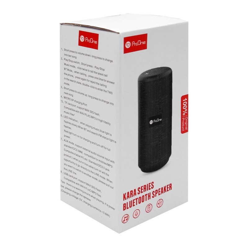 اسپیکر بلوتوثی قابل حمل پرووان مدل Proone Speaker Bluetooth Kara PSB 4102 Black