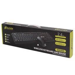 کیبورد و ماوس بی سیم ایلون مدل Eleven Wireless Keyboard Mouse EL WK800