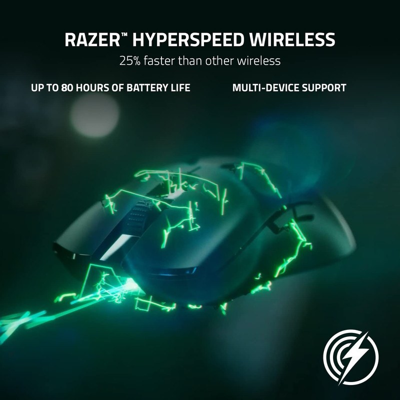 ماوس بی سیم مخصوص بازی ریزر مدل Razer Wireless Gaming Mouse  Viper V2 Pro Black