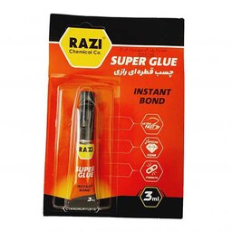 چسب قطره ای رازی مدل Super Glue حجم 3 میلی لیتر