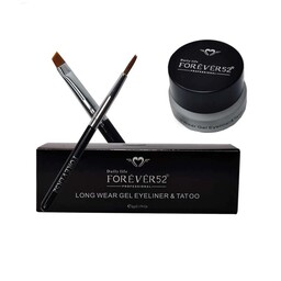 خط چشم ژلی و ژل ابرو با براش فوراور52     (FOREVER52 Long Wear Gel Eye Liner Tattoo)حجم 5 گرم 
