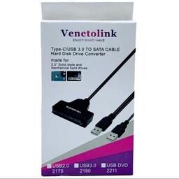 تبدیل USB to SATA برند Venetolink 