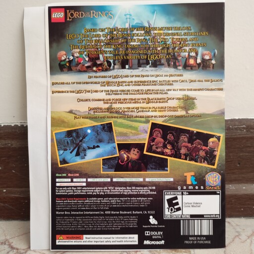 بازی ایکس باکس 360 LEGO THE LORD OF THE RINGS 