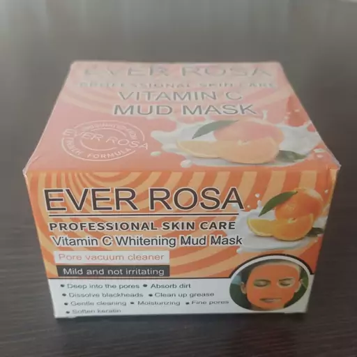 ماسک گچی ویتامین سی EVER ROSA(مود ماسک) 180 گرم (آرایشی افلاک)