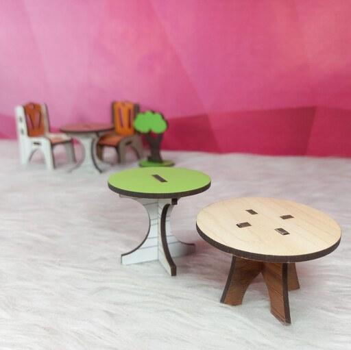 ماکت میز متوسط کد 9 -ماکت میز چوبی-ماکت صندلی-ماکت چوبی-ماکت معماری-ماکت گلدونه