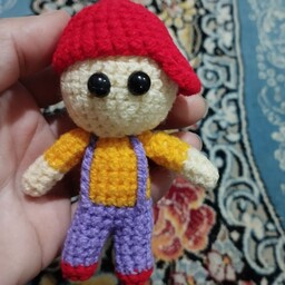 عروسک بافتنی پسر کوچولوی کلاه قرمز