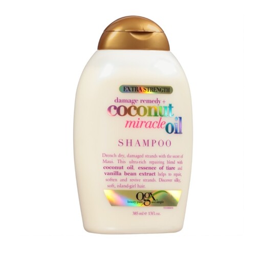 شامپو اوجی ایکس OGX اصل روغن نارگیل میراکل مدل coconut oil miracle حجم 385 میل









