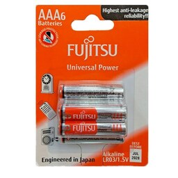 باتری نیم قلمی فوجیتسو مدل JPN بسته 6 عددی