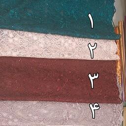 پارچه تور معمولی6 رنگ،عرض1مترو35،طول 1متر