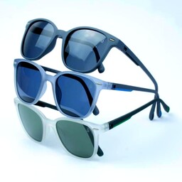 عینک آفتابی اسپرت مردانه سبک  با عدسی پلاریزد و uy400 کاملن استاندارد  صورت خور بسیار عالی همراه با جلد و دستمال عینک 