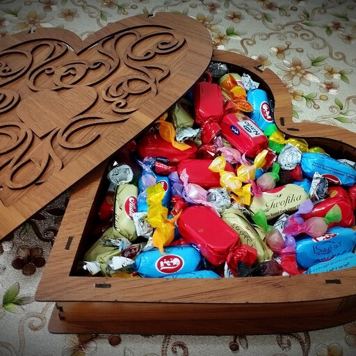 جعبه شکلات  طرح قلب