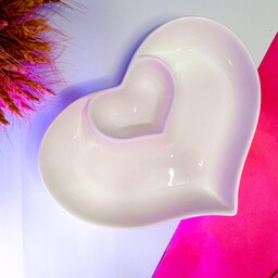 ظرف سرامیکی مدل قلبی اردو خوری قلبی(ارسال رایگان)سایز بزرگ