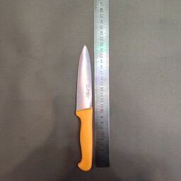چاقو آشپزخانه زرد دسته حیدری سایز 2