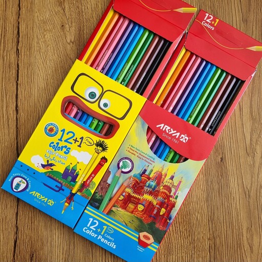 مداد رنگی 12 رنگ آریا