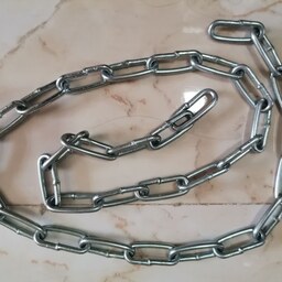 زنجیر جوشی سفید گالوانیزه سایز  6 (قیمت یک متر)