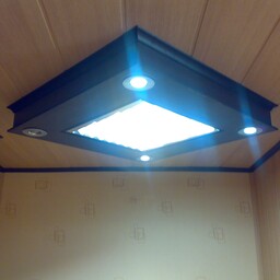 باکس لامپ روشنایی ام دی اف . قابلیت نصب مهتابی هالوژن و ال ای دی صفحه ای مدل lb.02