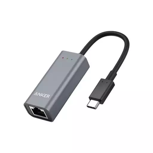 دانگل تبدیل تایپ سی به کابل شبکه USB C to Ethernet برند Anker