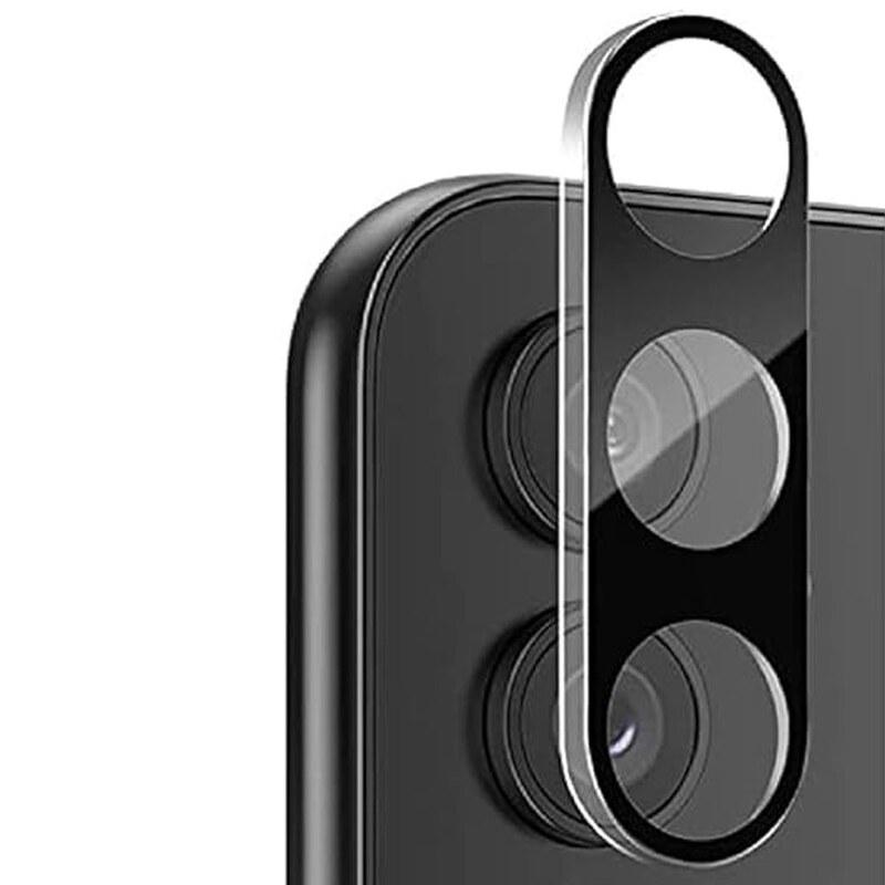 محافظ لنز دوربین شیشه ای سه بعدی گوشی موبایل سامسونگ Galaxy A14 - A24 - A34