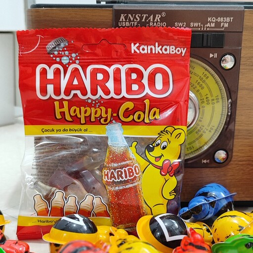 پاستیل هاریبو نوشابه کولا 80 گرم Haribo Happy Cola اصل ترکیه