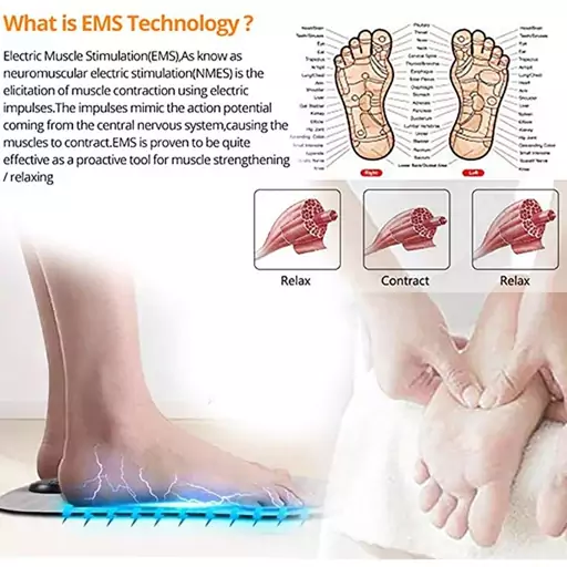 ماساژور شارژی کف پا صفحه مربعی EMS اورجینال