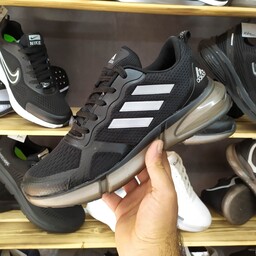 کفش اسپرت  مردانه مدل آدیداس کلدفوم زیره شیشه ای مشکی رنگ از سایز 41 تا 44 کتونی مردانه کفش ورزشی مردانه کفش پیاده روی 