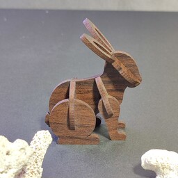پازل چوبی خرگوش مناسب برای مدارس و حروف اول دبستان