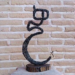 مجسمه  جاشمعی دست ساز دکوری مفتولی طرح هیچ کد اختصاصی 463ساخت آرساما دارای پوشش نانو ضد گرد و قبار