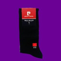 جوراب مردانه ساقدار پیرکاردین مشکی کیف نخ پنبه درجه یک