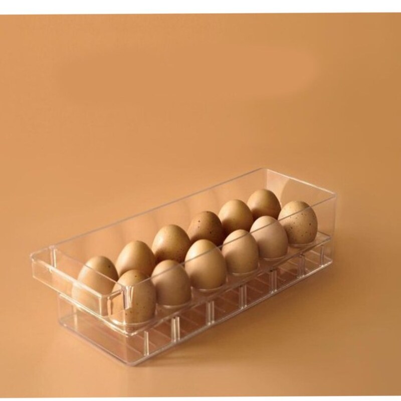 ظرف نگهدانده تخم مرغ مدل شفاف دومان کد t67-دارای رنگبندی