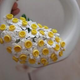 گلدان گل نرگس.ساخته شده ازخمیرایتالیایی پروزیبا